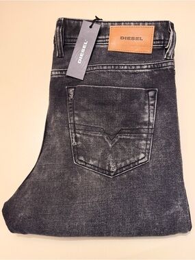 Diesel Men's Washed Black Slim Jeans(brand new)